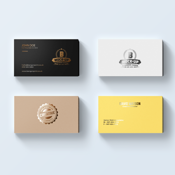 Metallic Foil Business Cards